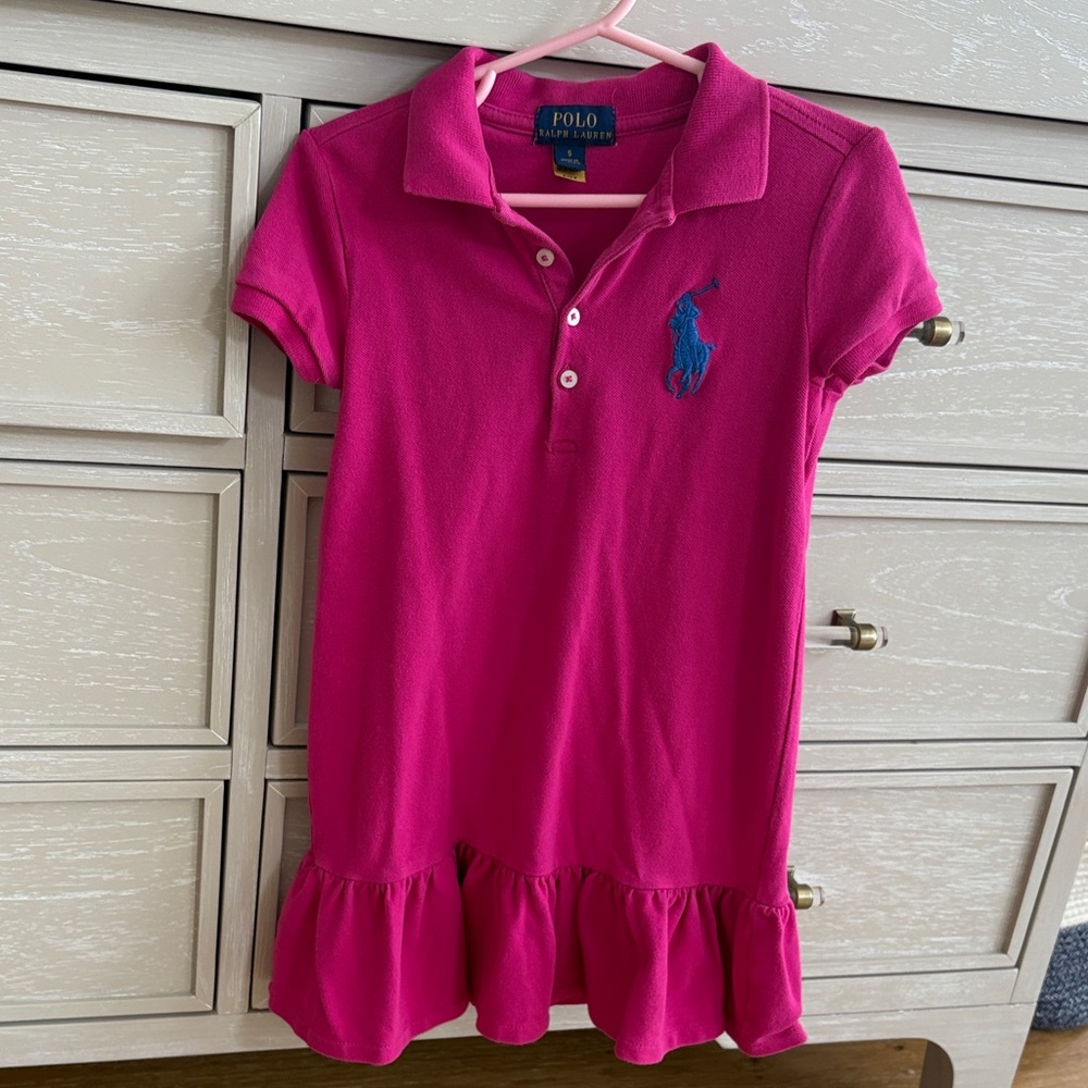 Polo by Ralph Lauren Fuchsia Kids Polo Dress